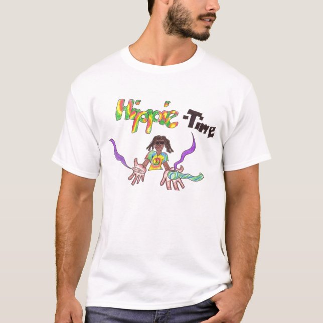Camiseta hippie-tiempo (Anverso)