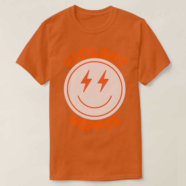 Camiseta Hippie violento (Diseño del anverso)