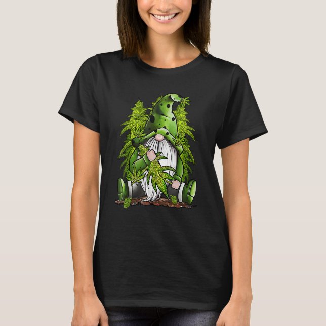 Camiseta Hippie Weed Gnome (Anverso)
