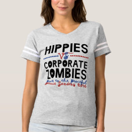 Camiseta Hippies contra Bernie Zombies Corporativos
