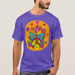 Camiseta Hippies Hippy Flower Power Cute Hippies Flujo de l