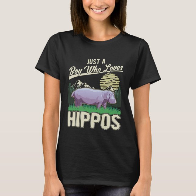 Camiseta Hippo Boy Hippopotamus Hippo  1 (Anverso)