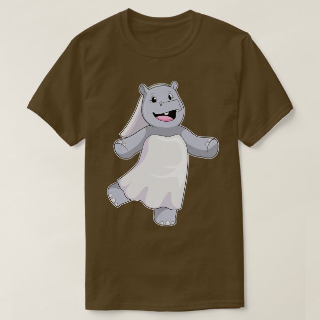 Camiseta Hippo Bride Veil Wedding  (Diseño del anverso)