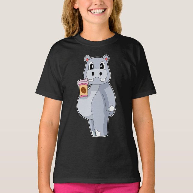 Camiseta Hippo Café para ir (Anverso)