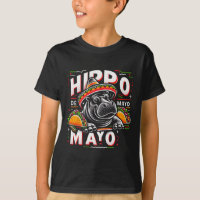 Hippo Cinco De Mayo Funny México Hippopótamo Funn