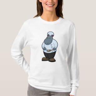 Camiseta Hippo cocinado con pan