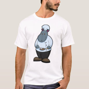 Camiseta Hippo cocinado con pan