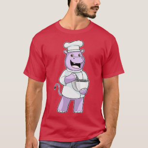 Camiseta Hippo como chef con Bowl
