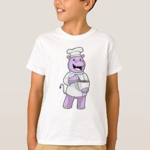 Camiseta Hippo como chef con Bowl