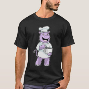 Camiseta Hippo como chef con Bowl