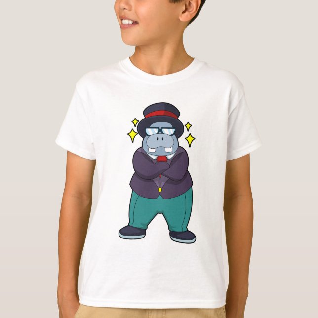 Camiseta Hippo como Groom con Suit.PNG (Anverso)