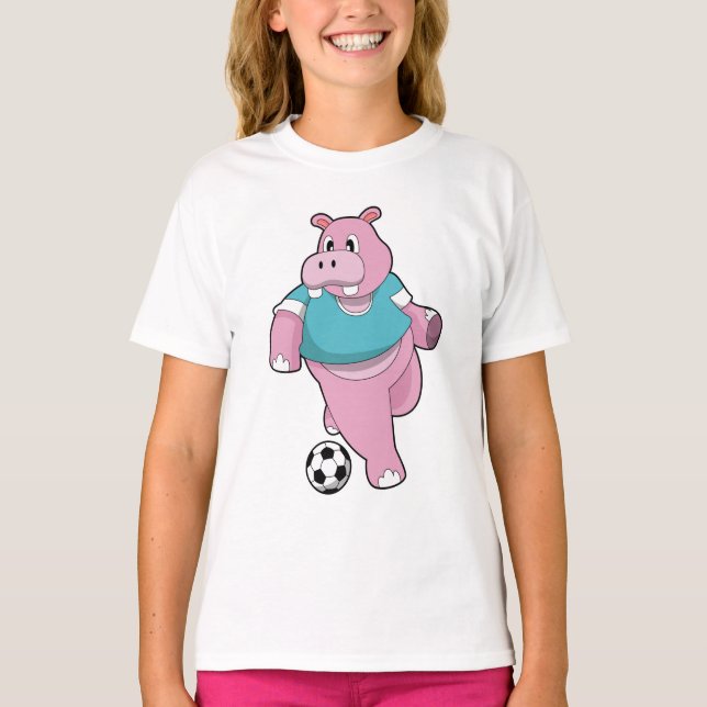 Camiseta Hippo como jugador de fútbol con Soccer.PNG (Anverso)