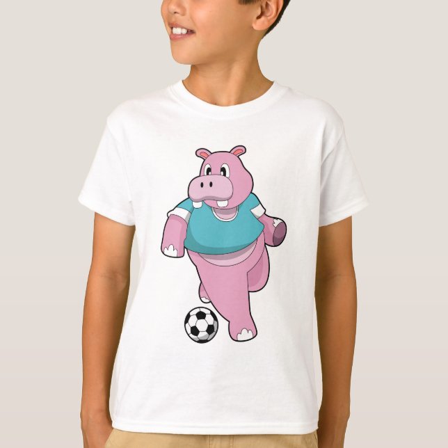 Camiseta Hippo como jugador de fútbol con Soccer.PNG (Anverso)