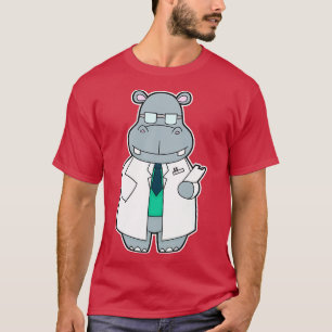 Camiseta Hippo como Médica con Smock