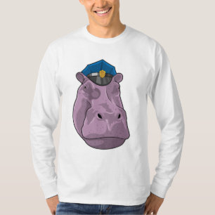 Camiseta Hippo como oficial de policía