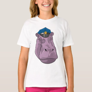 Camiseta Hippo como oficial de policía