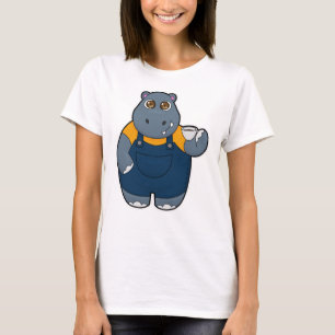 Camiseta Hippo con Copa de Café