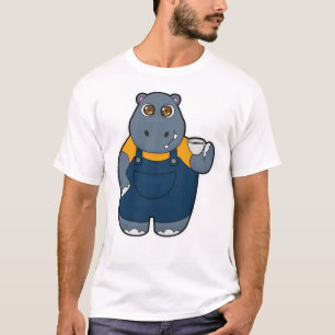 Camiseta Hippo con Copa de Café