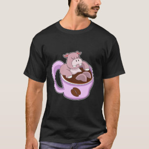 Camiseta Hippo con Copa de Café