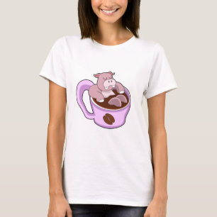 Camiseta Hippo con Copa de Café