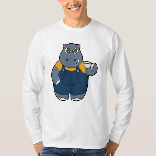 Camiseta Hippo con Copa de Café (Anverso)