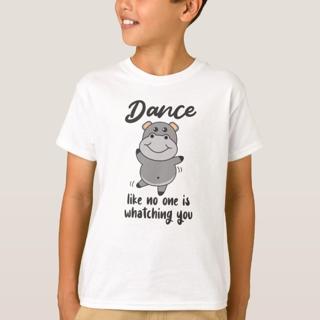 Camiseta Hippo Danza Como Nadie Te Observaría (Anverso)