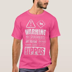 Camiseta Hippo Diciendo Hippopótamo Hippos