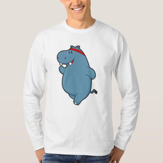 Camiseta Hippo en carrera con la cabeza (Anverso)