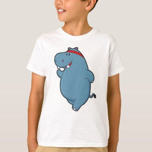 Camiseta Hippo en carrera con la cabeza