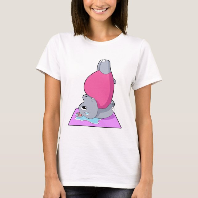 Camiseta Hippo en el gimnasio del yoga (Anverso)