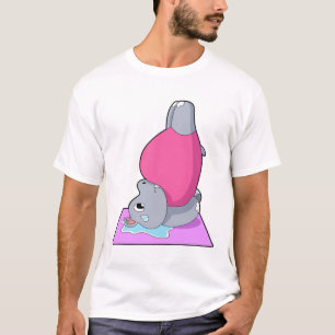 Camiseta Hippo en el gimnasio del yoga