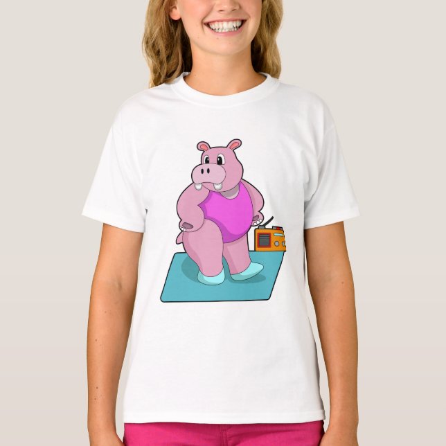 Camiseta Hippo en Fitness con Radio.PNG (Anverso)