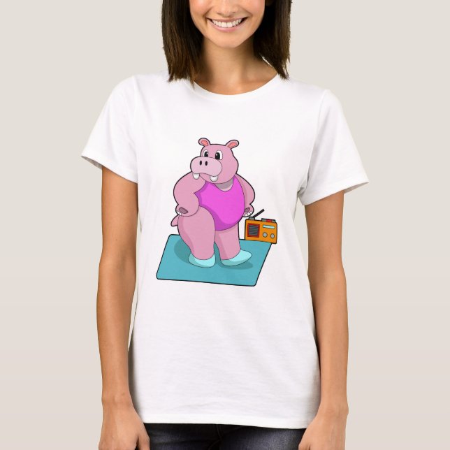Camiseta Hippo en Fitness con Radio.PNG (Anverso)
