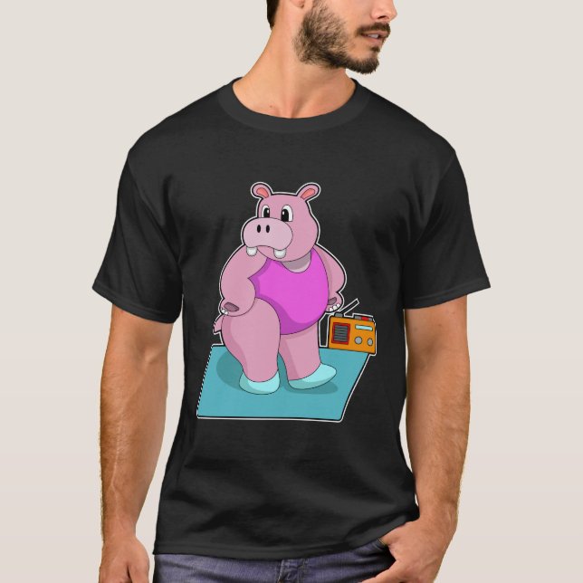 Camiseta Hippo en Fitness con Radio.PNG (Anverso)