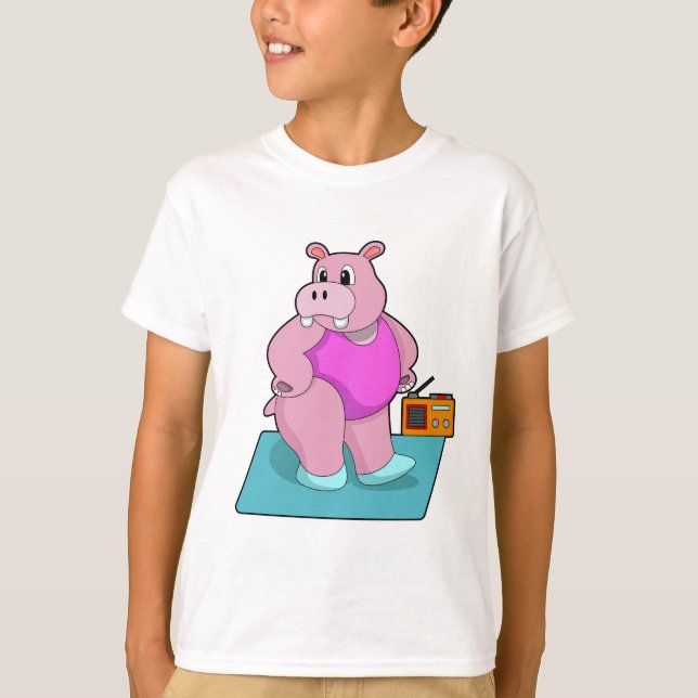 Camiseta Hippo en Fitness con Radio.PNG (Anverso)