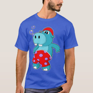 Camiseta Hippo en Natación con Bocas