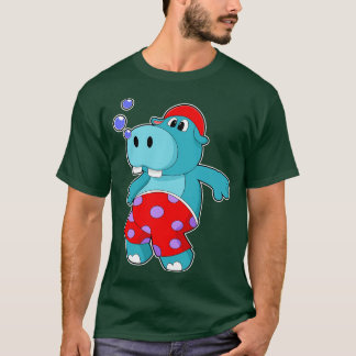 Camiseta Hippo en Natación con Bocas
