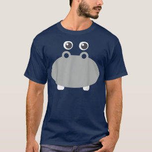 Camiseta Hippo Face Costume Halloween Pretende que soy un h
