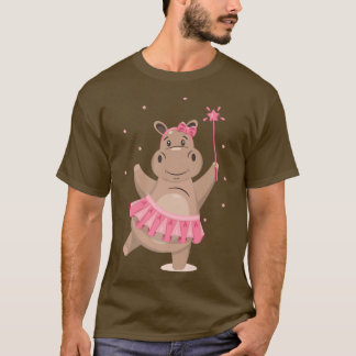 Camiseta Hippo Fairy Dance Funny Hippo Ballerina