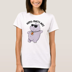 Camiseta Hippo-fiesta-mus Gracioso Animal Hippo Pun