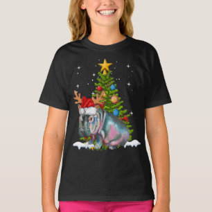 Camiseta Hippo Fiona Árbol de Navidad Hippopótamo