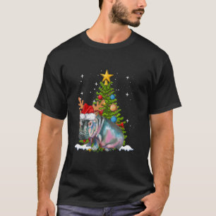 Camiseta Hippo Fiona Christmas Tree