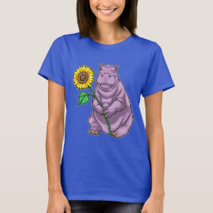 Camiseta Hippo Flor de girasol