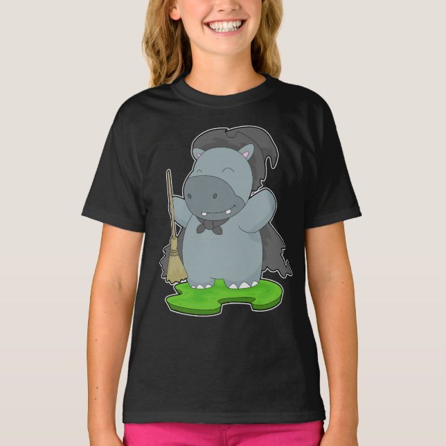 Camiseta Hippo Halloween (Anverso)