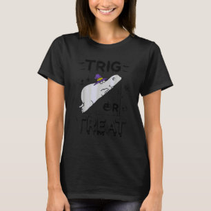 Camiseta Hippo Halloween Trig o Tratar Profesor de Matemáti