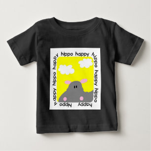 Camiseta Hippo Happy Baby Raglan
