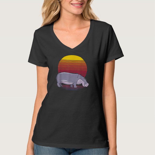 Camiseta Hippo Hippo Lover Hippopótamo Lover (Anverso)