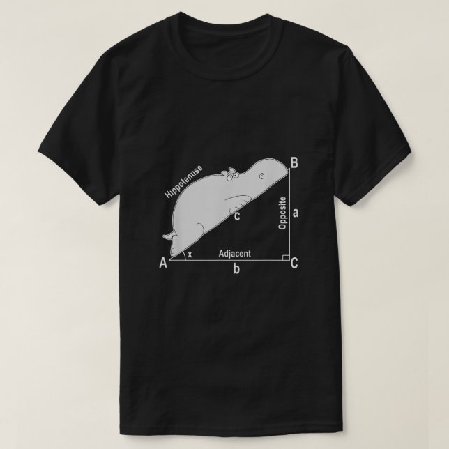 Camiseta Hippo Math Analítico Gracioso Sarcasm Profesor de  (Diseño del anverso)