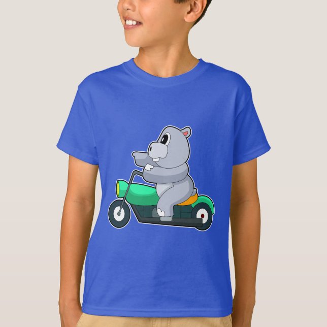 Camiseta Hippo Motorcycle (Anverso)