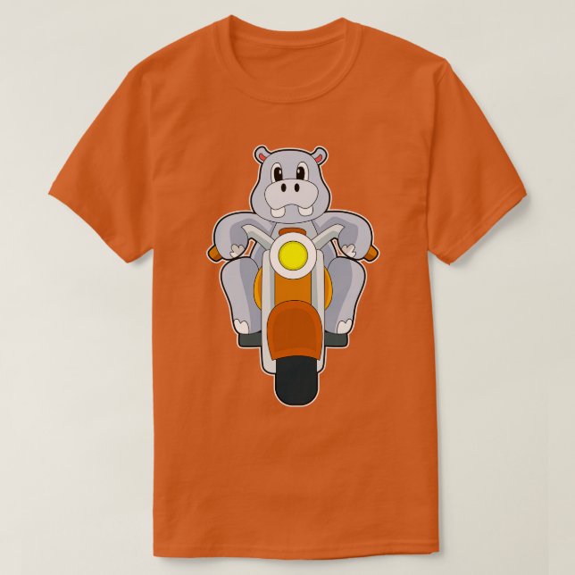 Camiseta Hippo Motorcycle (Diseño del anverso)